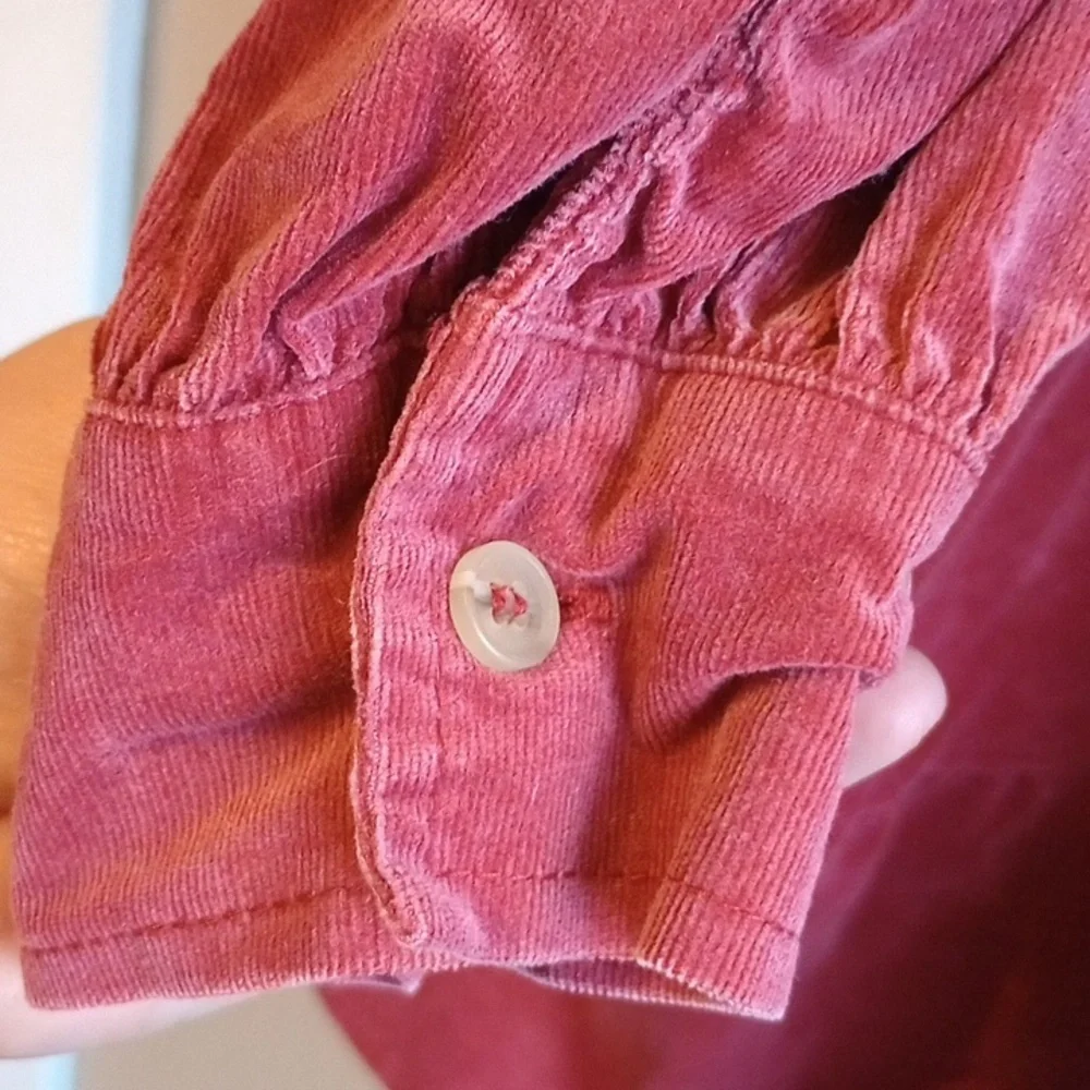 Jodifl Corduroy Peplum tiered Mini Boho Western Dress Size L - Picture 8 of 11